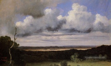  Corot Tableau - Fontainebleau Tempête sur les Plaines Jean Baptiste Camille Corot